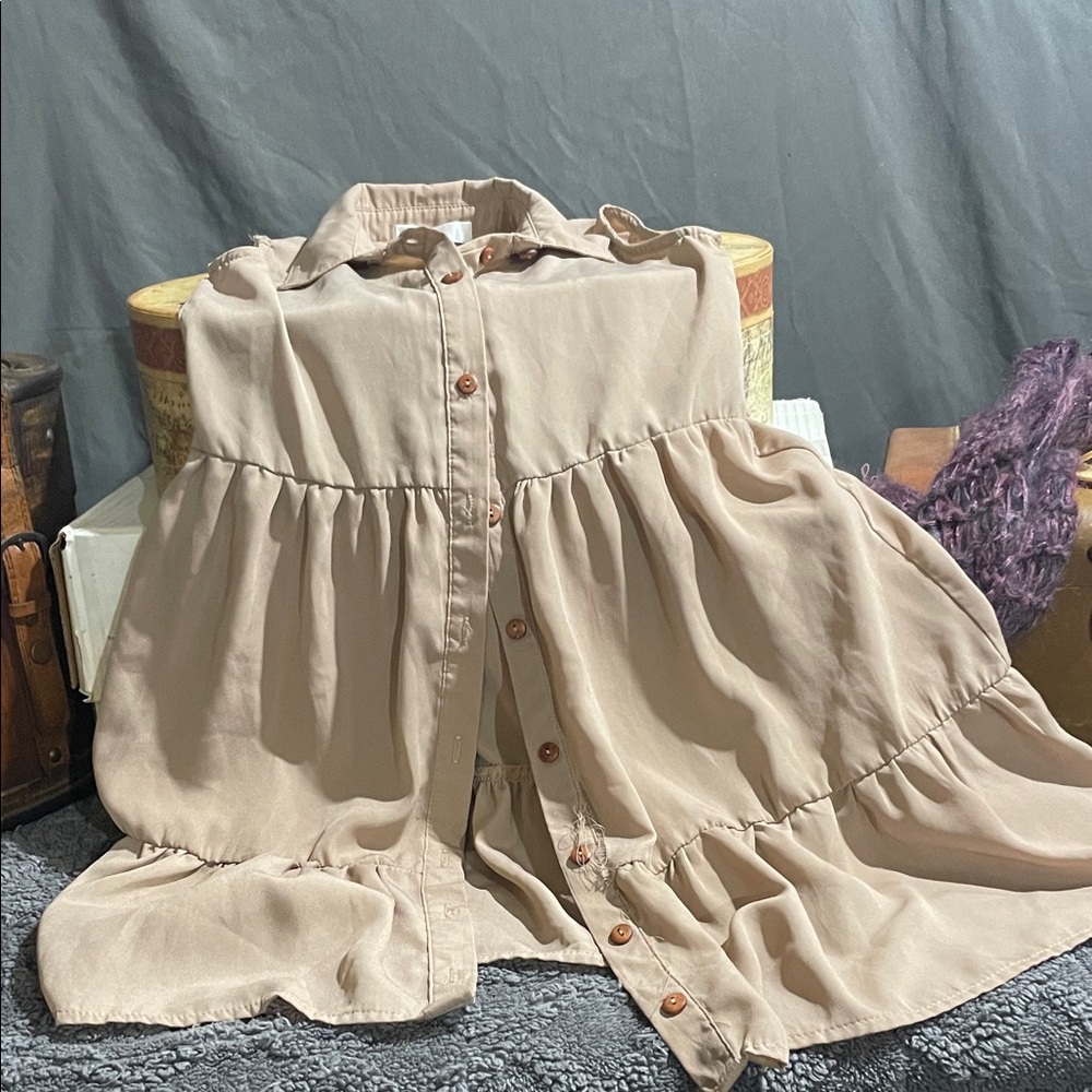 Stella Tweed Beige/Tan Top
